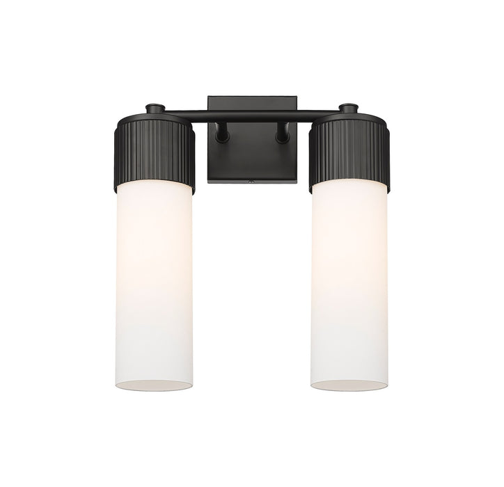 Innovations 428-2W-BK-G428-12WH LED Bath Vanity, Matte Black