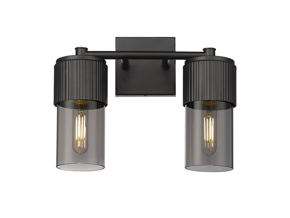 Innovations 428-2W-BK-G428-7SM LED Bath Vanity, Matte Black