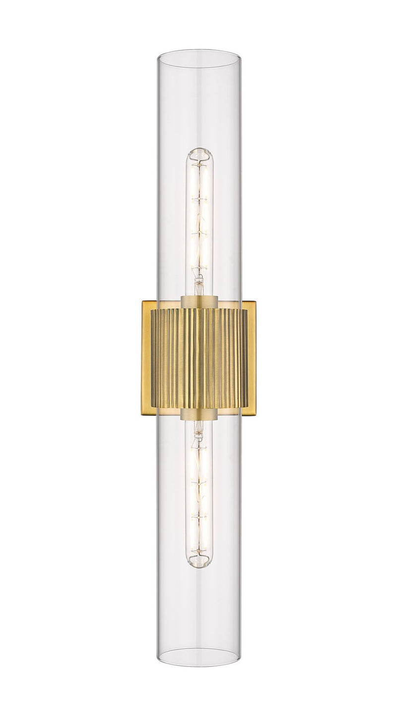 Innovations 428-2WL-BB-G428-12CL LED Bath Vanity, Brushed Brass