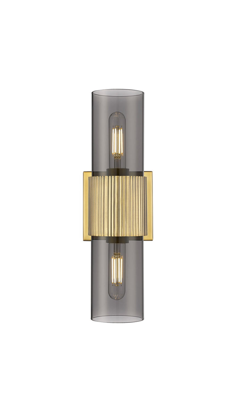 Innovations 428-2WL-BB-G428-7SM LED Bath Vanity, Brushed Brass