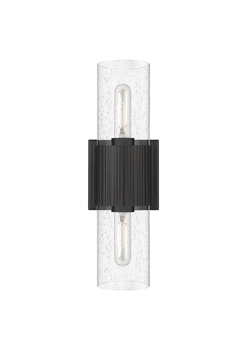 Innovations 428-2WL-BK-G428-7SDY LED Bath Vanity, Matte Black