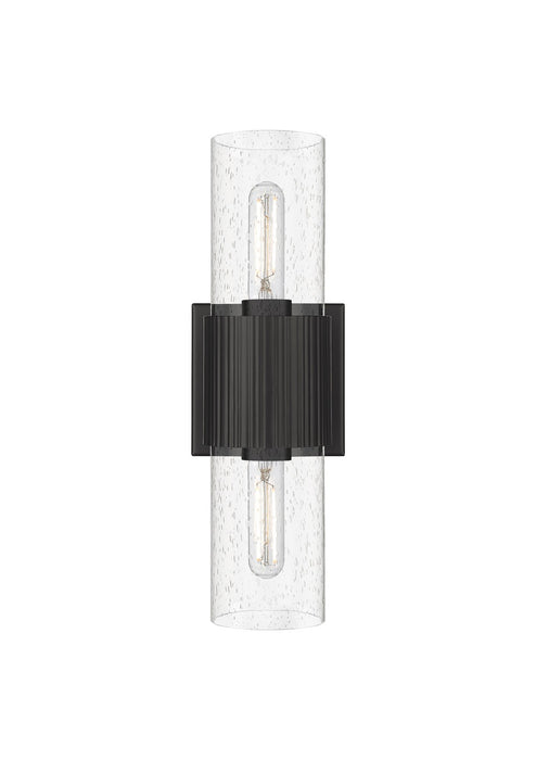 Innovations 428-2WL-BK-G428-7SDY LED Bath Vanity, Matte Black