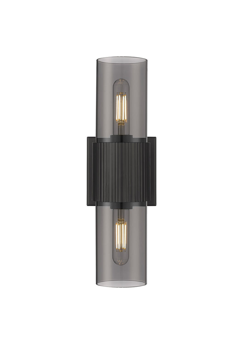 Innovations 428-2WL-BK-G428-7SM LED Bath Vanity, Matte Black
