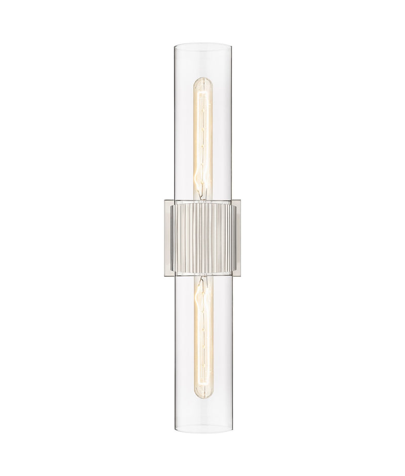 Innovations 428-2WL-SN-G428-12CL LED Bath Vanity, Satin Nickel
