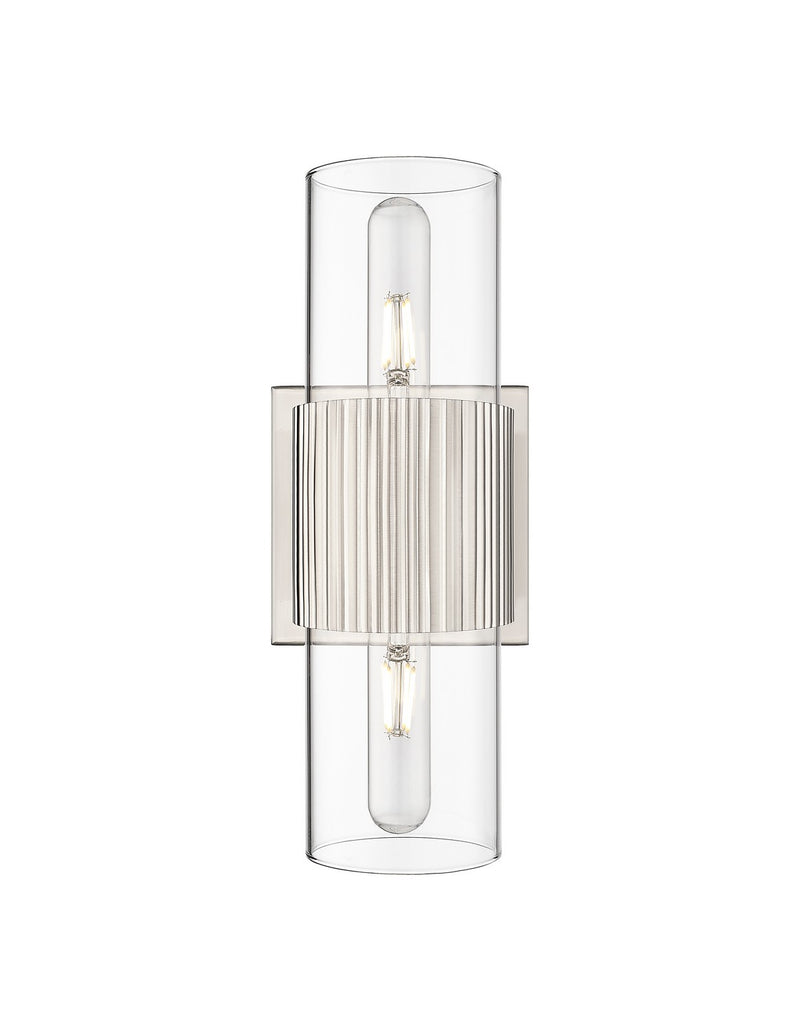 Innovations 428-2WL-SN-G428-7CL LED Bath Vanity, Satin Nickel