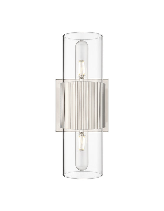 Innovations 428-2WL-SN-G428-7CL LED Bath Vanity, Satin Nickel