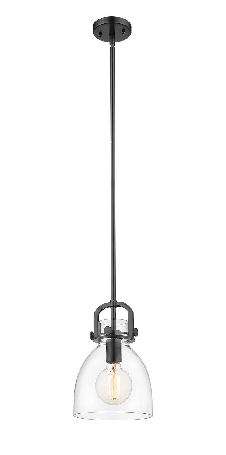 Innovations 410-1SS-BK-G412-8CL One Light Pendant, Matte Black