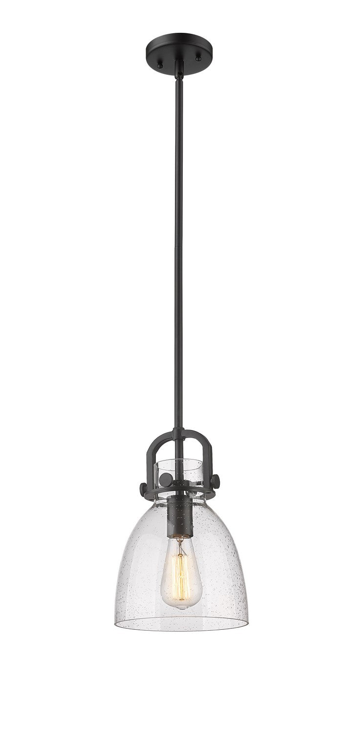 Innovations 410-1SS-BK-G412-8SDY One Light Pendant, Matte Black