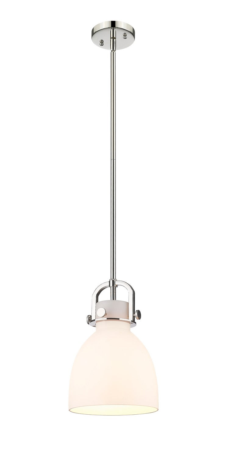 Innovations 410-1SS-PN-G412-8WH One Light Pendant, Polished Nickel