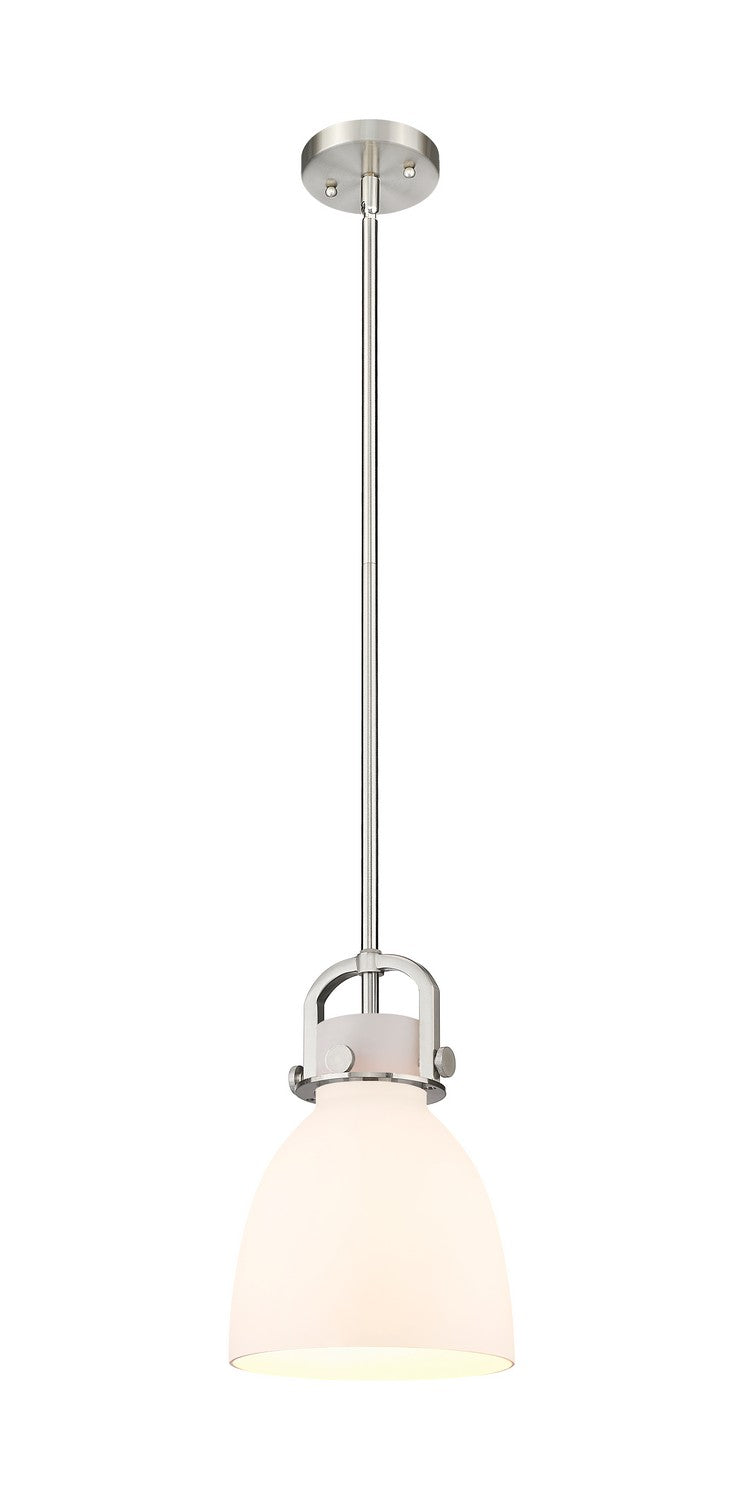 Innovations 410-1SS-SN-G412-8WH One Light Pendant, Satin Nickel