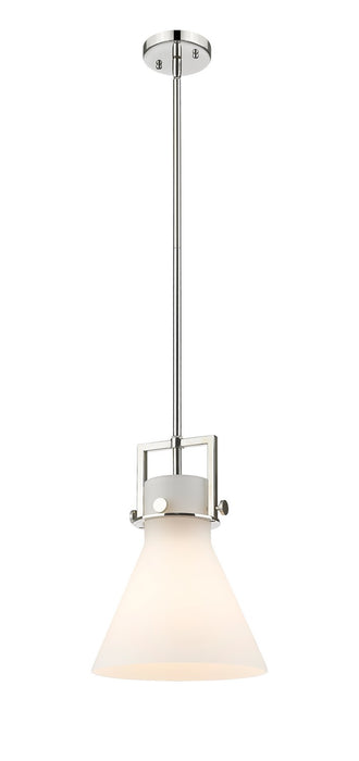 Innovations 411-1SM-PN-G411-10WH One Light Mini Pendant, Polished Nickel