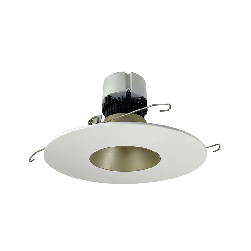 Nora Lighting NPR-56RNDC35XCHMPW LED Retrofit Reflector, Champagne Haze / Matte Powder White
