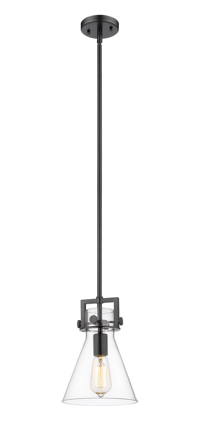 Innovations 411-1SS-BK-G411-8CL One Light Pendant, Matte Black