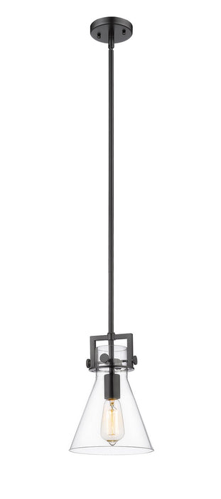 Innovations 411-1SS-BK-G411-8CL One Light Pendant, Matte Black