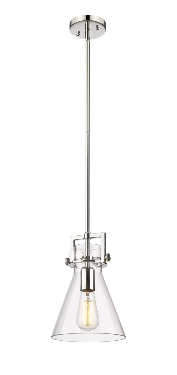 Innovations 411-1SS-PN-G411-8CL One Light Pendant, Polished Nickel
