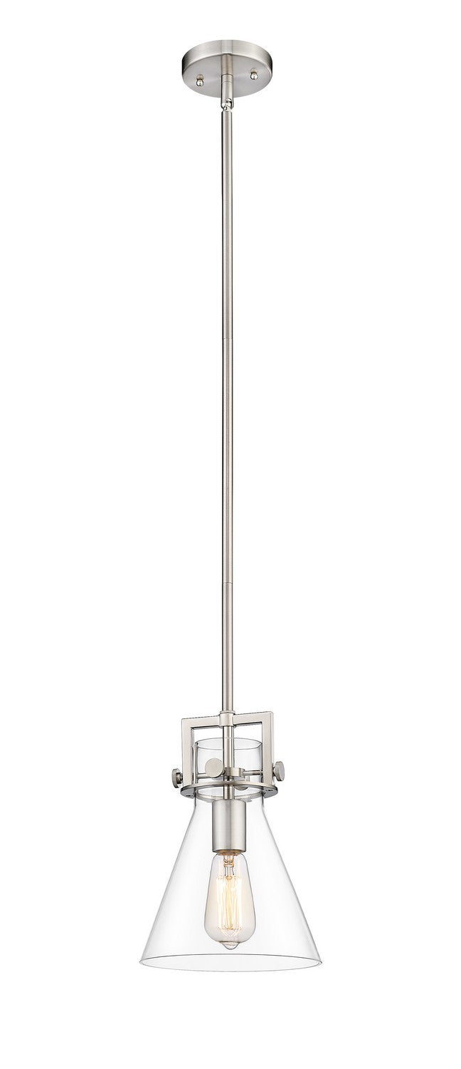 Innovations 411-1SS-SN-G411-8CL One Light Pendant, Satin Nickel