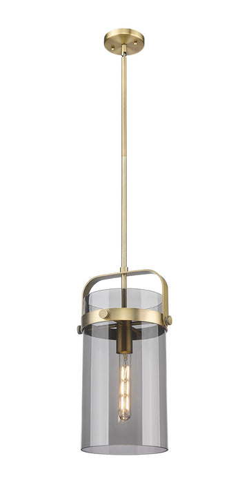 Innovations 413-1SM-BB-G413-1S-8SM LED Pendant, Brushed Brass