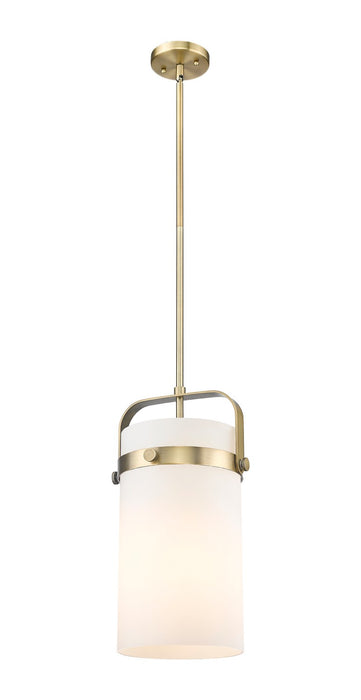 Innovations 413-1SM-BB-G413-1S-8WH LED Pendant, Brushed Brass