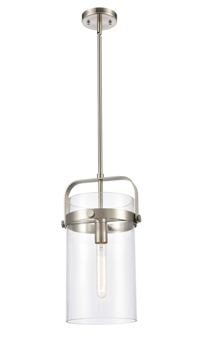 Innovations 413-1SM-SN-G413-1S-8CL LED Pendant, Satin Nickel