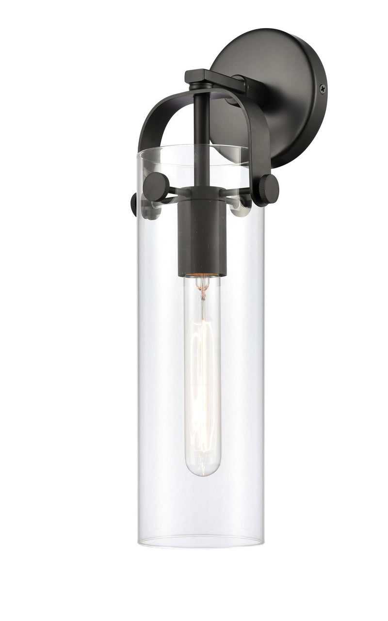 Innovations 413-1W-BK-G413-1W-4CL LED Wall Sconce, Matte Black