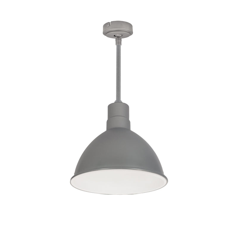 Nora Lighting NRLM-10ST2040GMWLE4/12 Stem Mounted LED Shade, Gun Metal Outer / White Inner