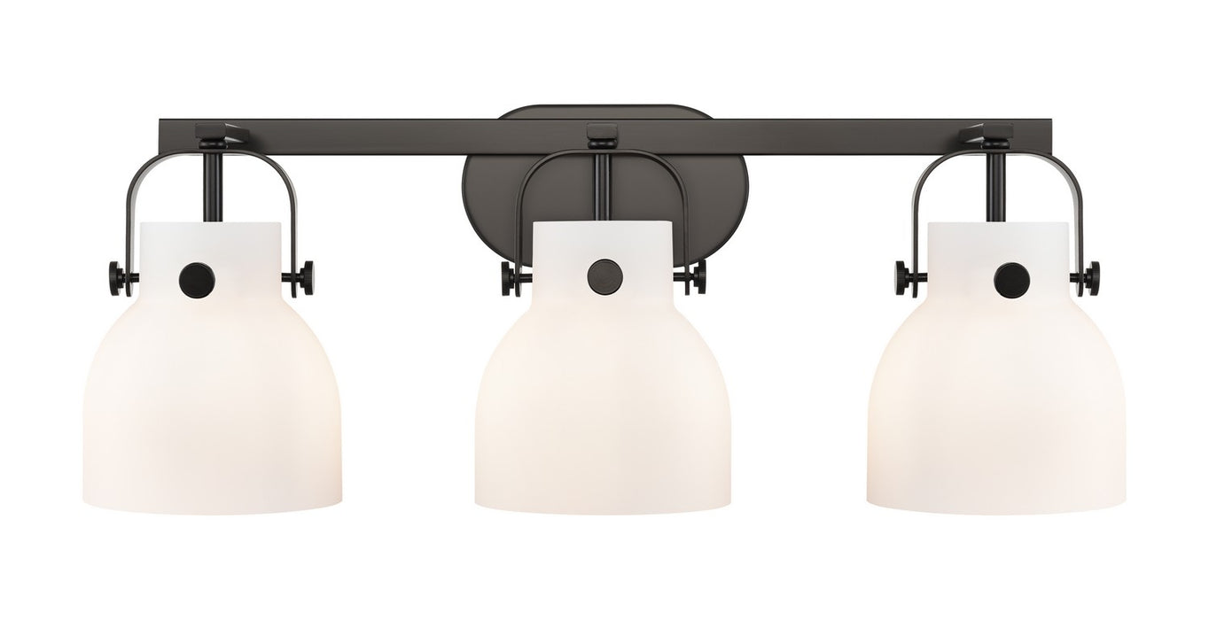 Innovations 423-3W-BK-G412-6WH LED Bath Vanity, Matte Black
