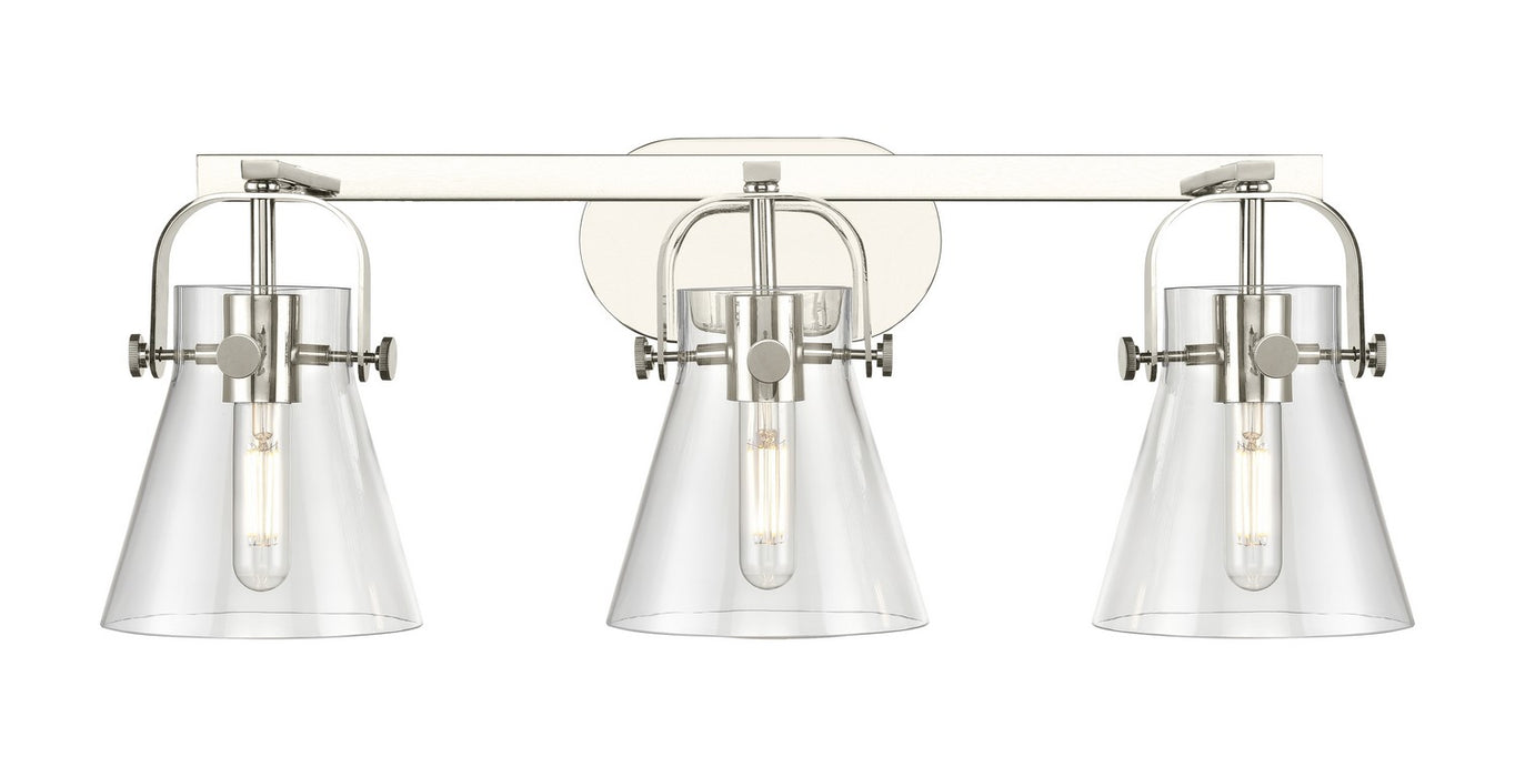 Innovations 423-3W-PN-G411-6CL LED Bath Vanity, Polished Nickel