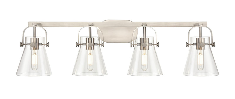 Innovations 423-4W-SN-G411-6CL LED Bath Vanity, Satin Nickel