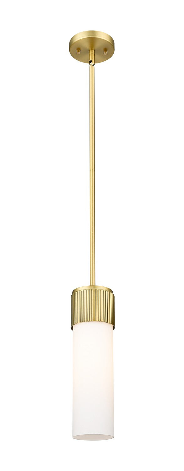 Innovations 428-1S-BB-G428-12WH LED Pendant, Brushed Brass