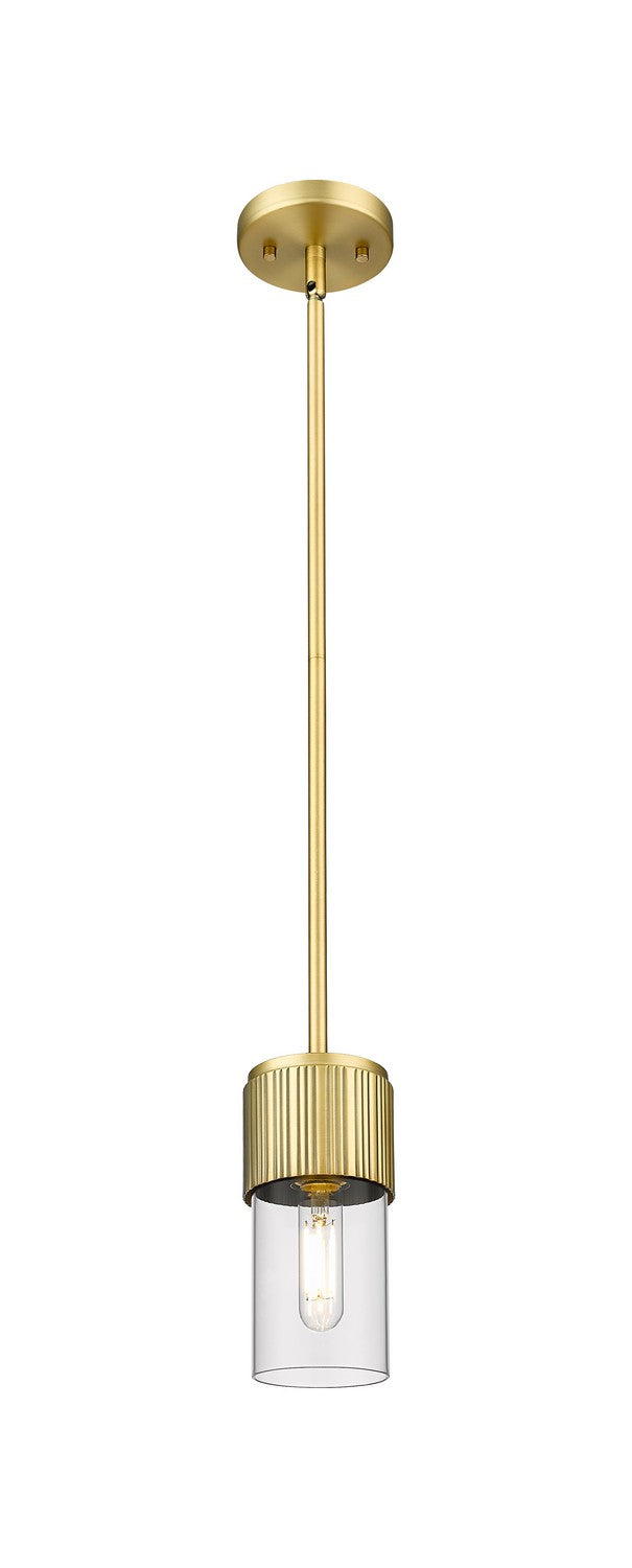 Innovations 428-1S-BB-G428-7CL LED Pendant, Brushed Brass