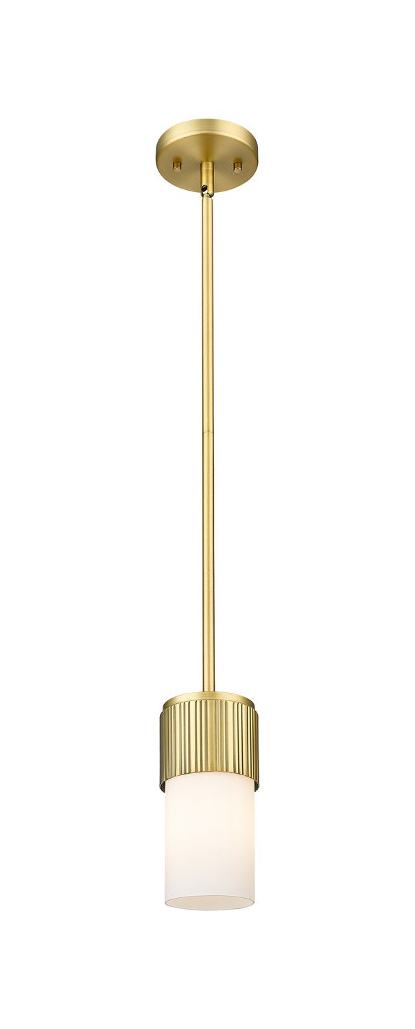Innovations 428-1S-BB-G428-7WH LED Pendant, Brushed Brass