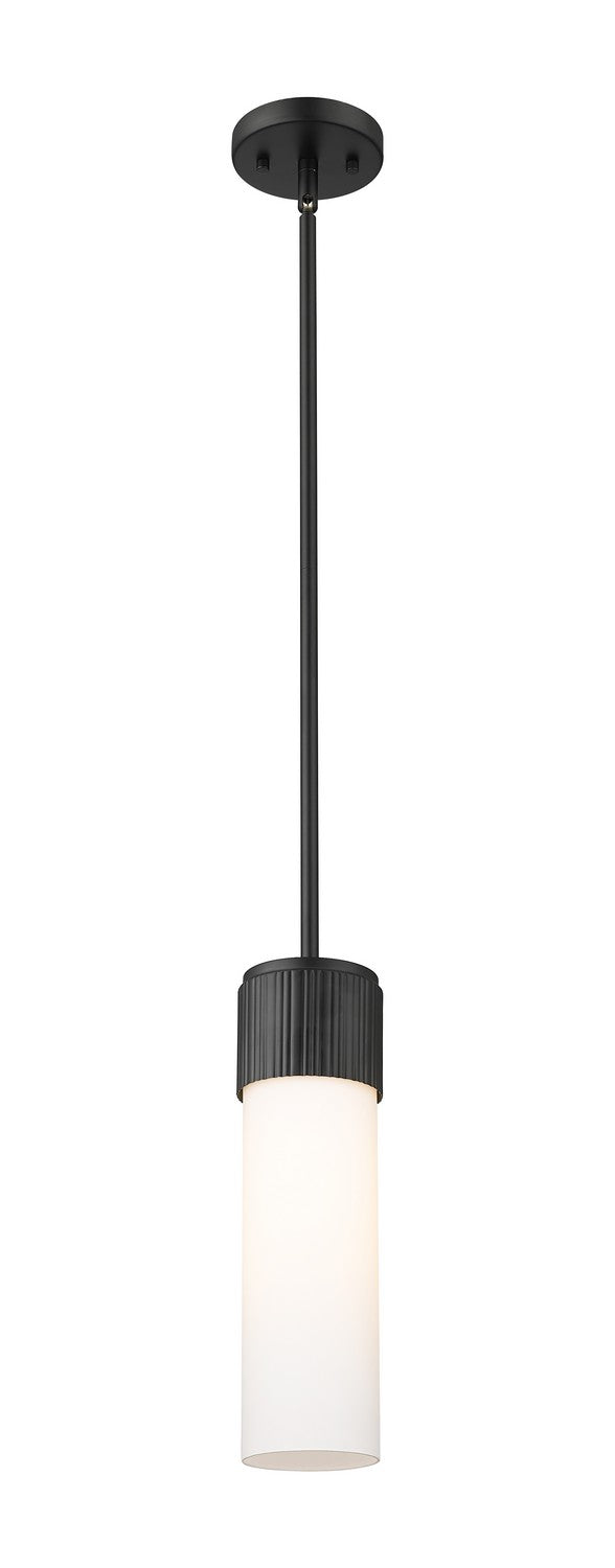 Innovations 428-1S-BK-G428-12WH LED Pendant, Matte Black