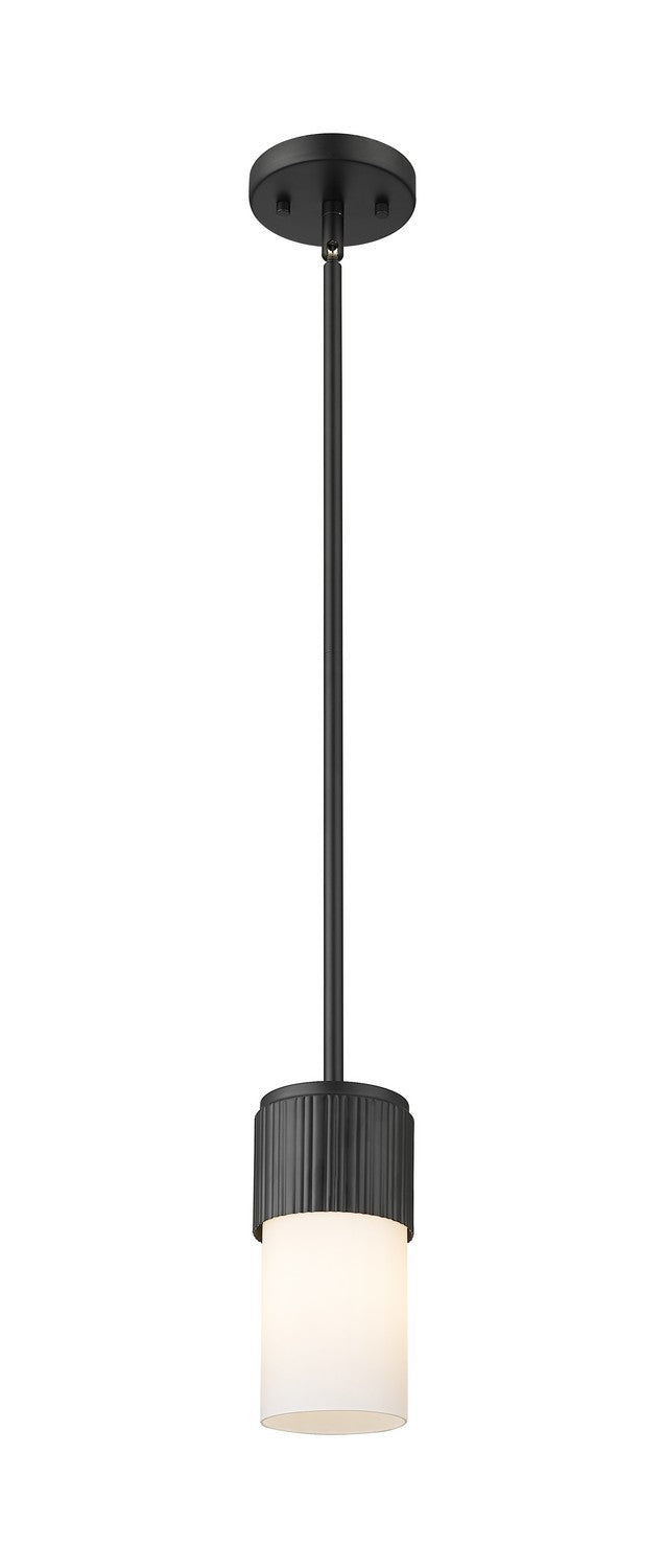 Innovations 428-1S-BK-G428-7WH LED Pendant, Matte Black