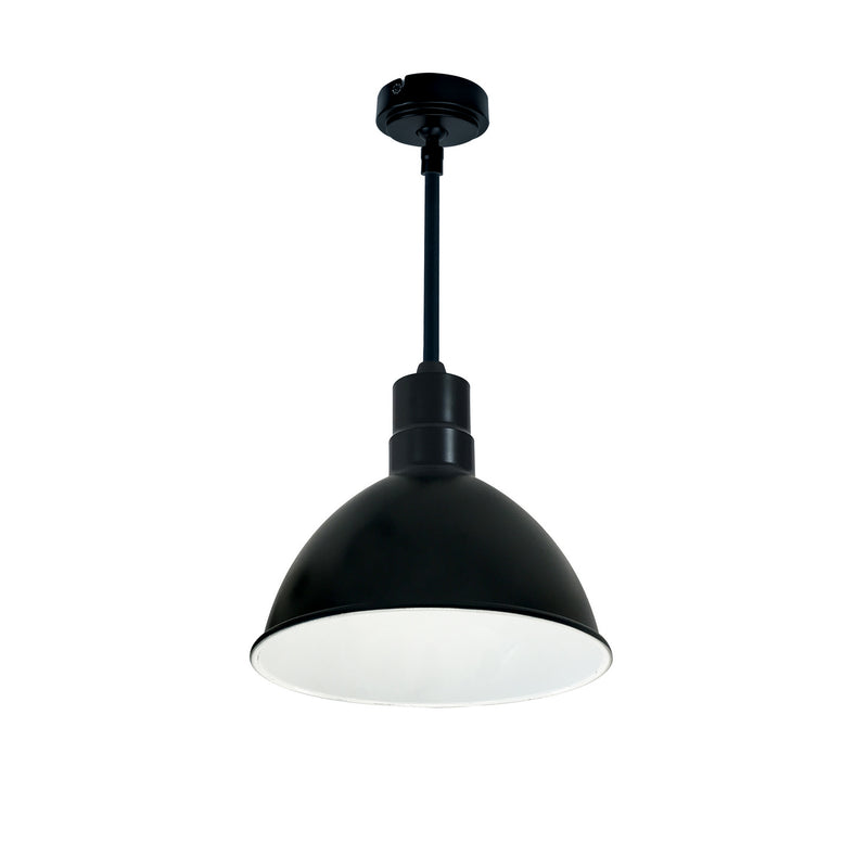 Nora Lighting NRLM-10ST3040BWLE4/96 Stem Mounted LED Shade, Black Outer / White Inner