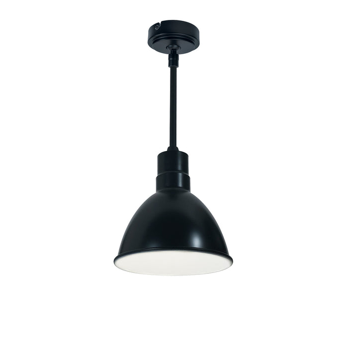 Nora Lighting NRLM-8ST1030BWLE4/24 Stem Mounted LED Shade, Black Outer / White Inner