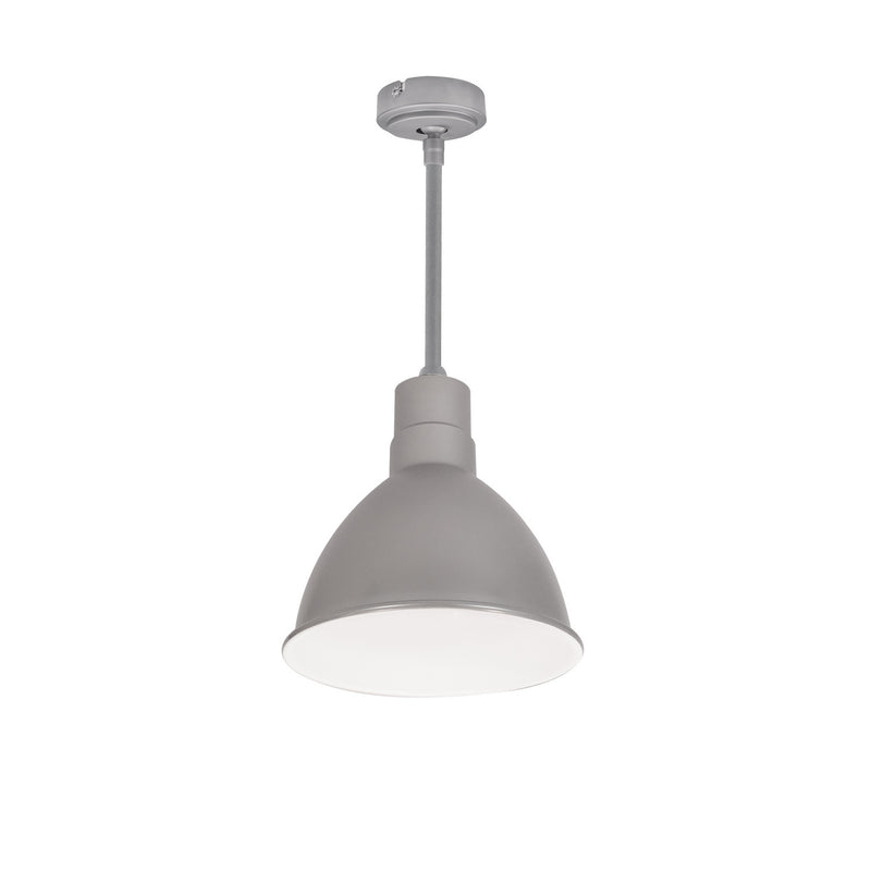 Nora Lighting NRLM-8ST1030GMWLE4/36 Stem Mounted LED Shade, Gun Metal Outer / White Inner