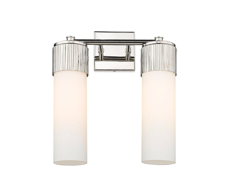 Innovations 428-2W-PN-G428-12WH LED Bath Vanity, Polished Nickel
