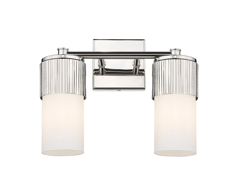 Innovations 428-2W-PN-G428-7WH LED Bath Vanity, Polished Nickel