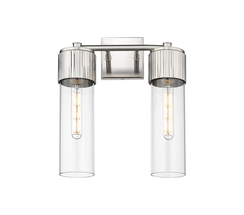 Innovations 428-2W-SN-G428-12CL LED Bath Vanity, Satin Nickel
