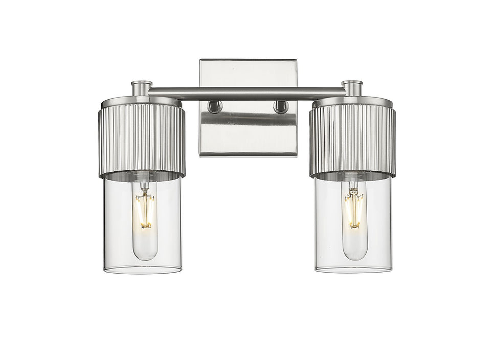 Innovations 428-2W-SN-G428-7CL LED Bath Vanity, Satin Nickel