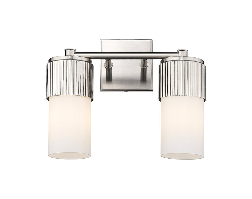 Innovations 428-2W-SN-G428-7WH LED Bath Vanity, Satin Nickel