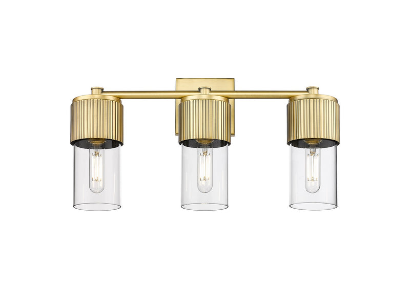 Innovations 428-3W-BB-G428-7CL LED Bath Vanity, Brushed Brass