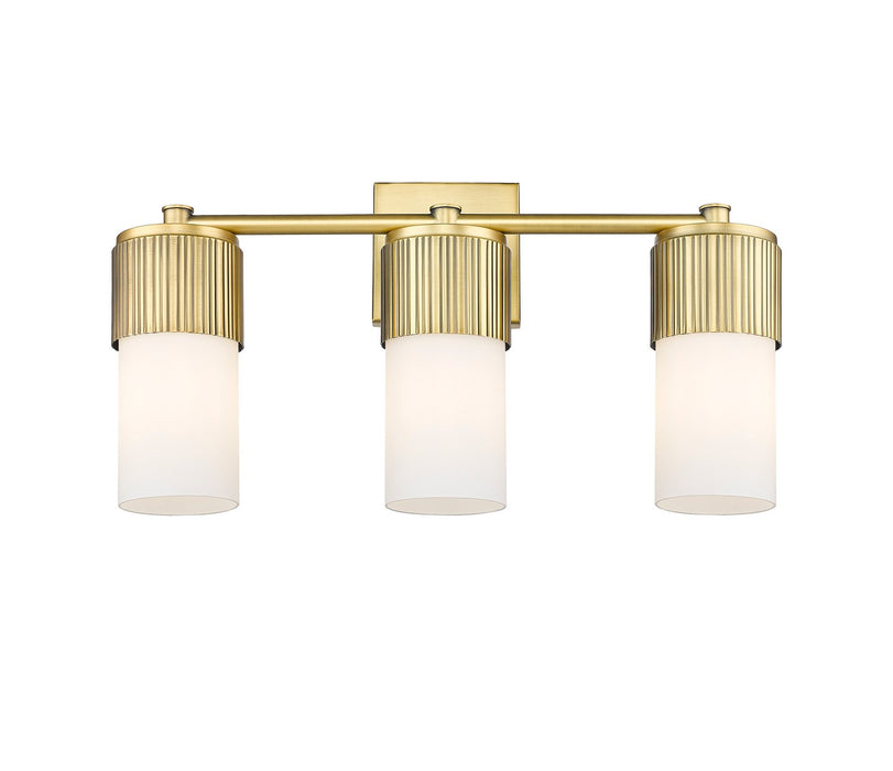 Innovations 428-3W-BB-G428-7WH LED Bath Vanity, Brushed Brass