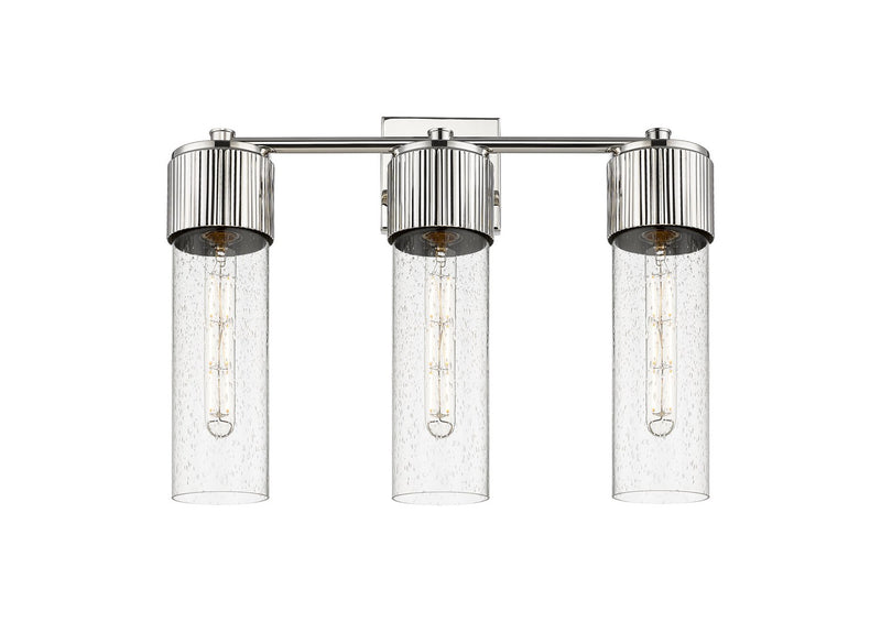 Innovations 428-3W-PN-G428-12SDY LED Bath Vanity, Polished Nickel