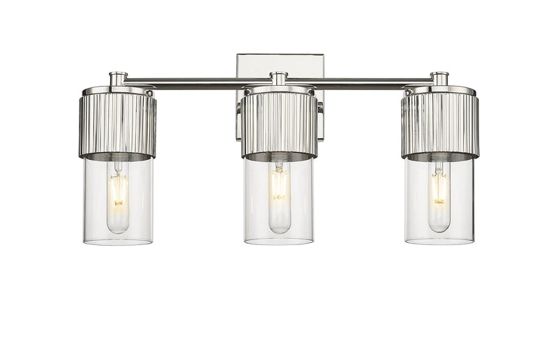 Innovations 428-3W-PN-G428-7CL LED Bath Vanity, Polished Nickel
