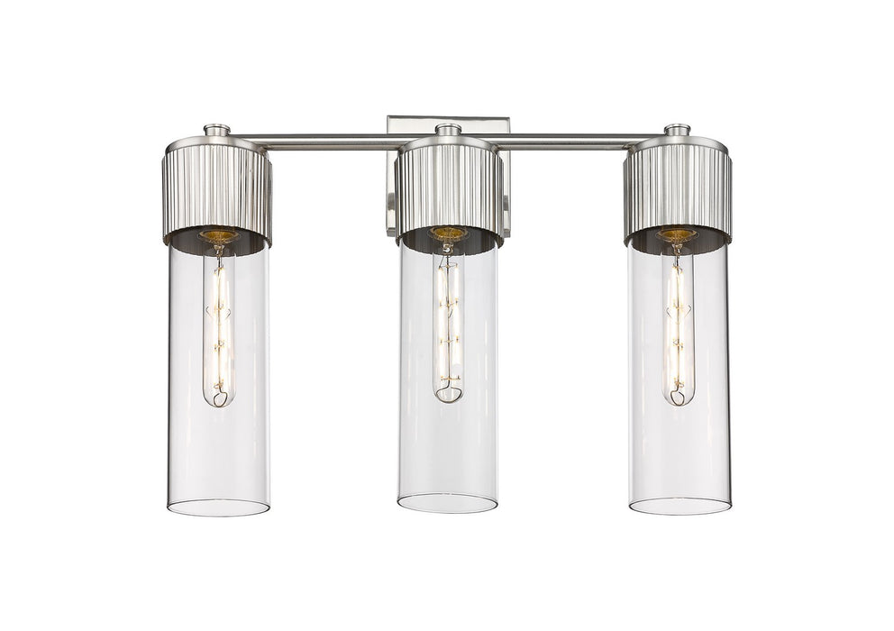Innovations 428-3W-SN-G428-12CL LED Bath Vanity, Satin Nickel