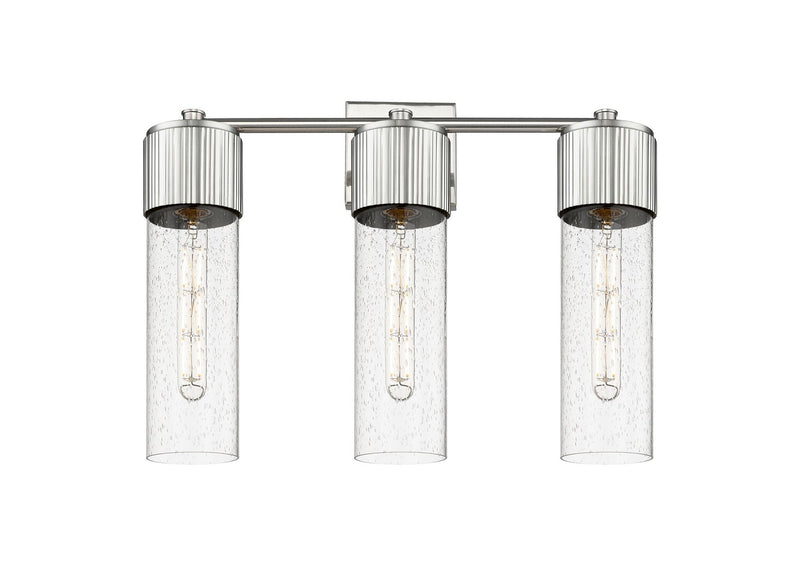 Innovations 428-3W-SN-G428-12SDY LED Bath Vanity, Satin Nickel