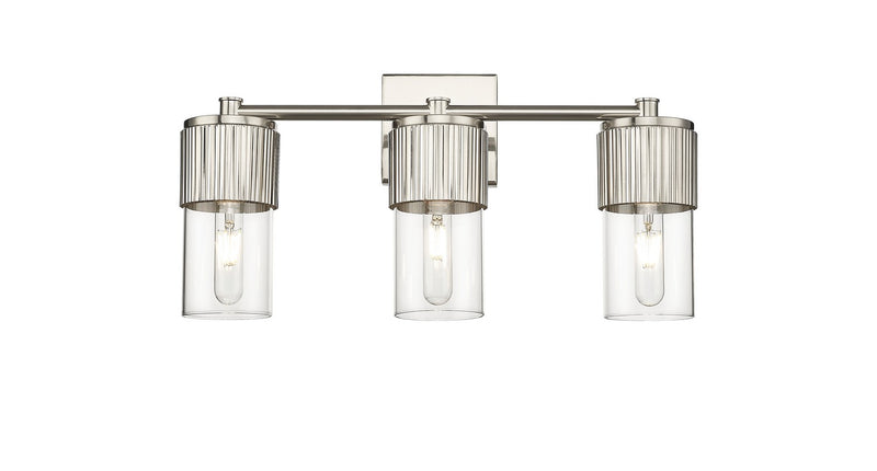 Innovations 428-3W-SN-G428-7CL LED Bath Vanity, Satin Nickel