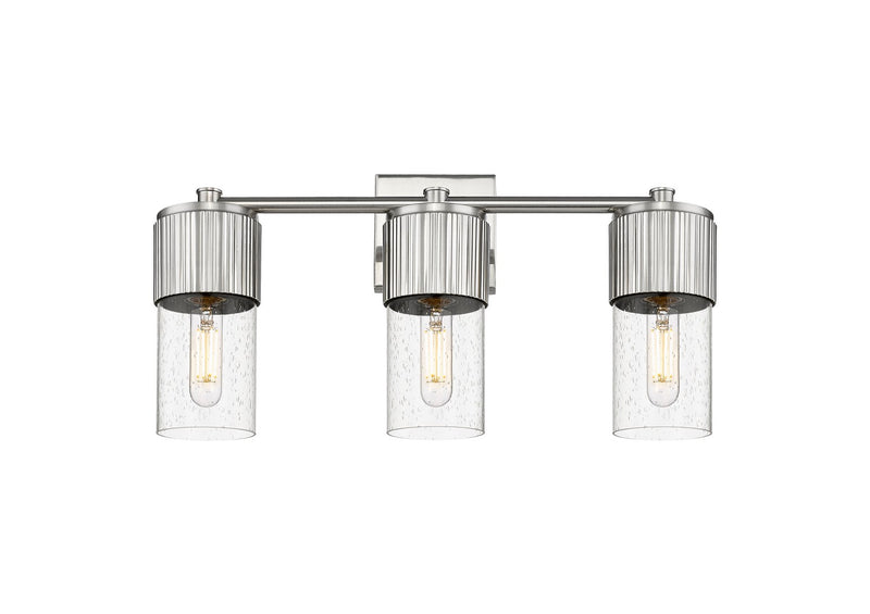 Innovations 428-3W-SN-G428-7SDY LED Bath Vanity, Satin Nickel
