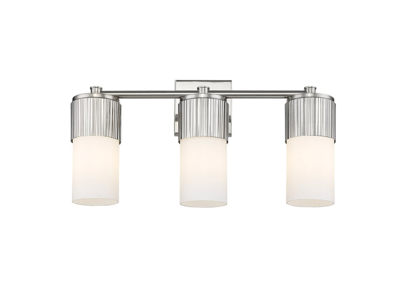 Innovations 428-3W-SN-G428-7WH LED Bath Vanity, Satin Nickel
